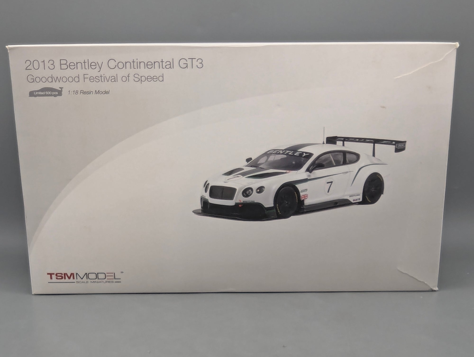 Model Cars 1:18 TSM Bentley Continental GT3 Goodwood 2013 #7 with original packaging
