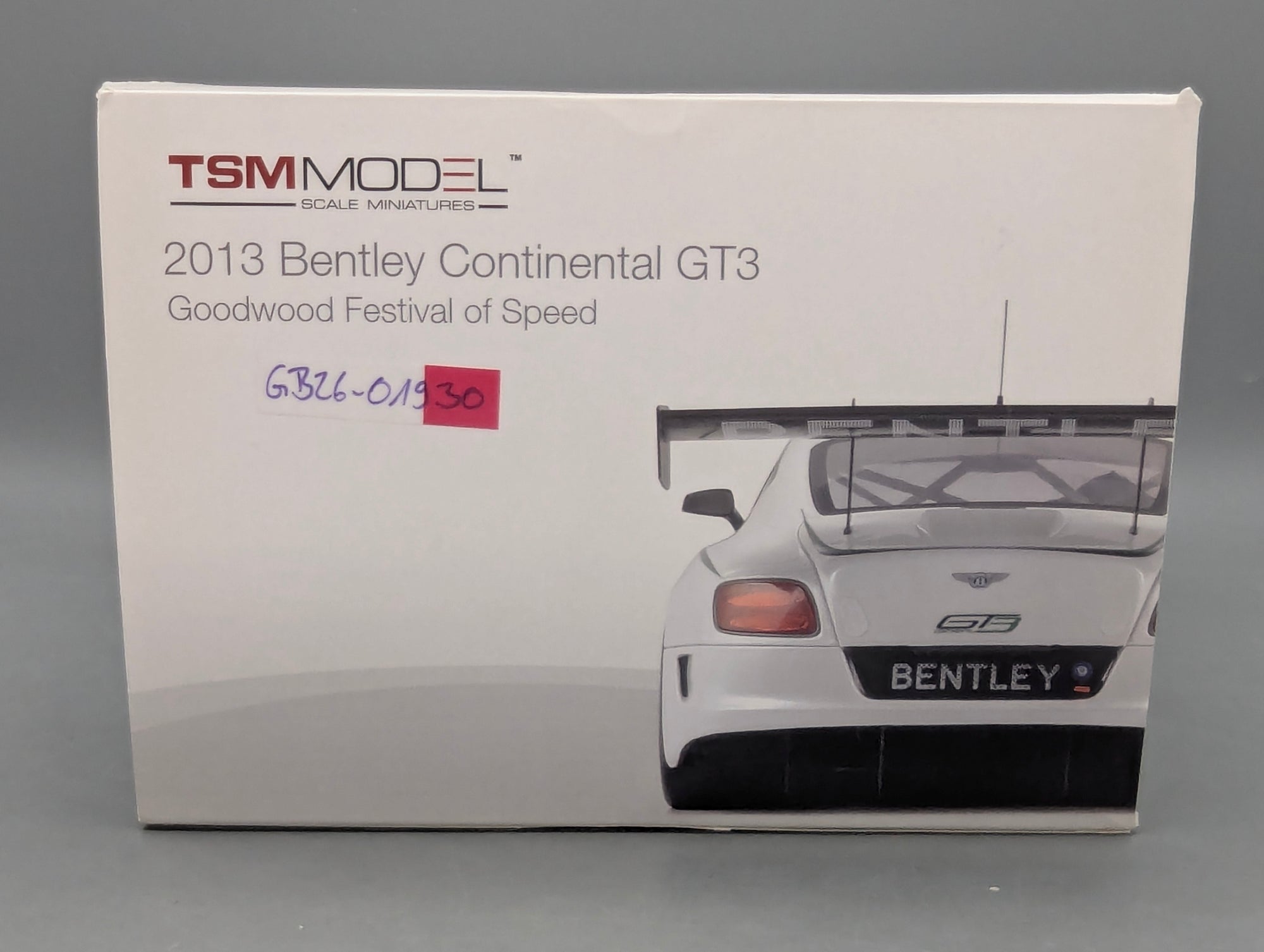 Model Cars 1:18 TSM Bentley Continental GT3 Goodwood 2013 #7 with original packaging