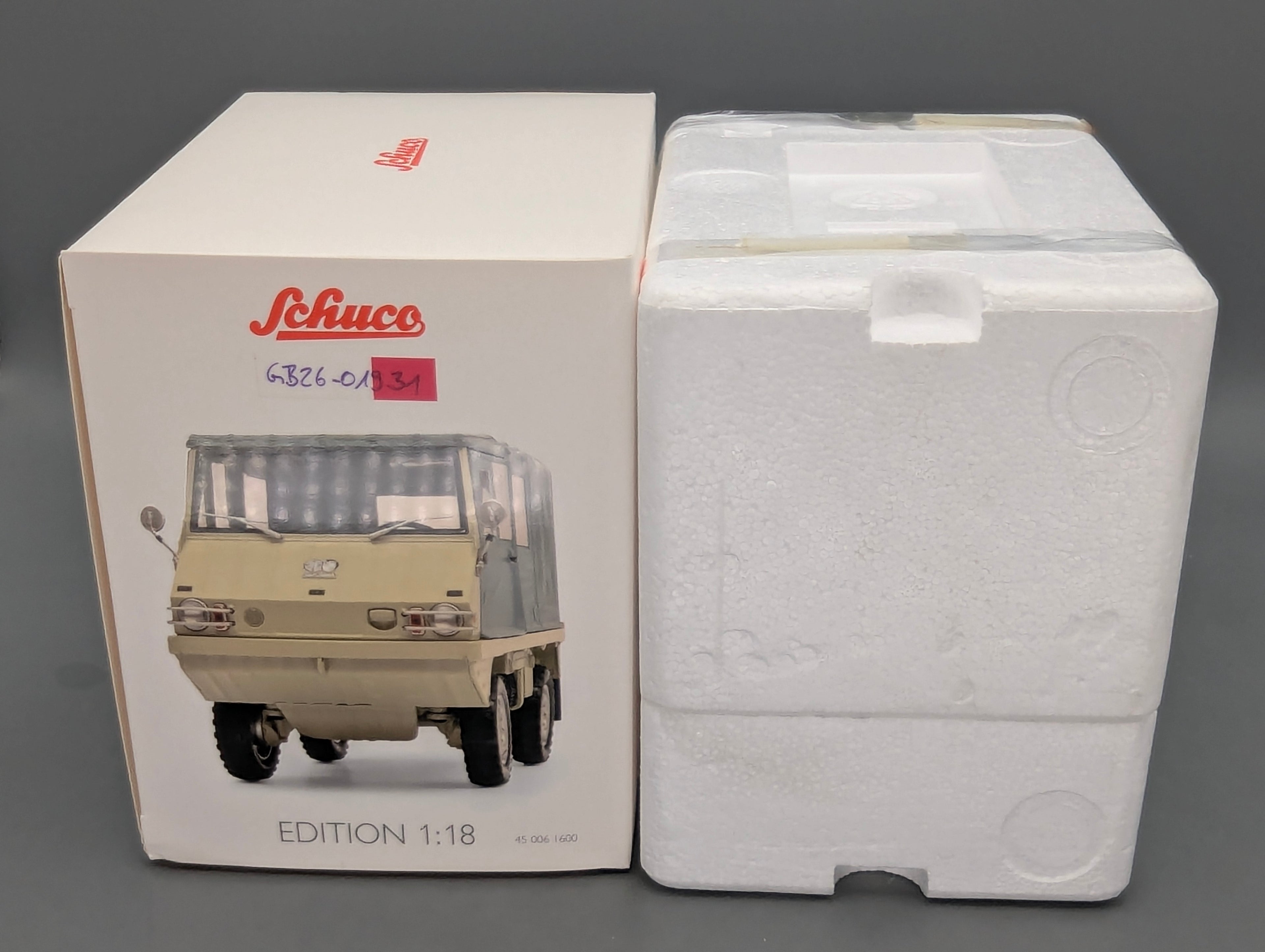 Coches a escala 1:18 Schuco Steyr Puch Haflinger con embalaje original