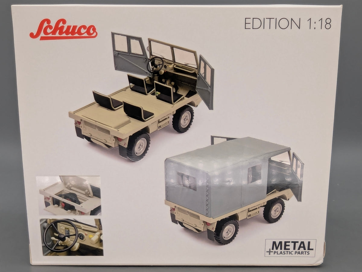 1:18 Model Cars Schuco Steyr Puch Haflinger with original packaging