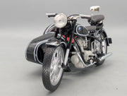 Motorcycle Model 1:10 Schuco BMW R25/3 black with sidecar with original packaging