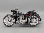 Motorcycle Model 1:10 Schuco BMW R25/3 black with sidecar with original packaging