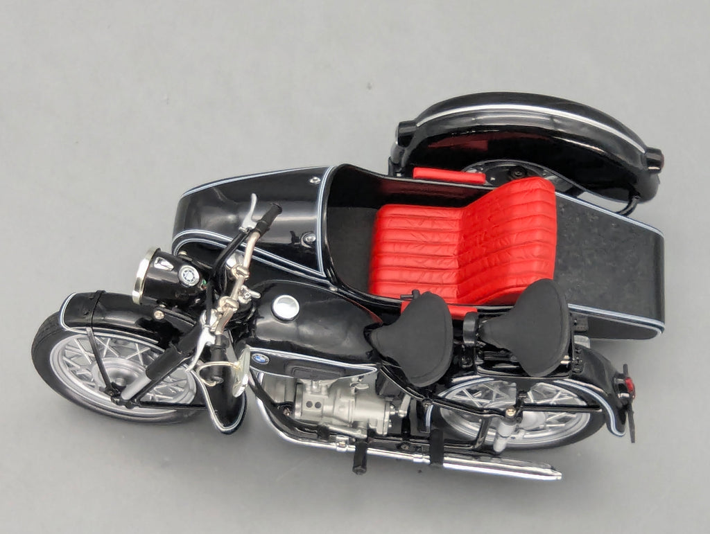 Motorrad Modell 1:10 Schuco BMW R25/3 schwarz mit Beiwagen mit OVP