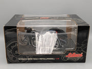 Motorcycle Model 1:10 Schuco BMW R25/3 black with sidecar with original packaging