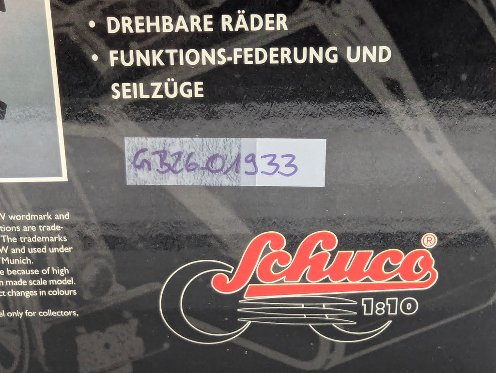 Motorrad Modell 1:10 Schuco BMW R25/3 schwarz mit Beiwagen mit OVP