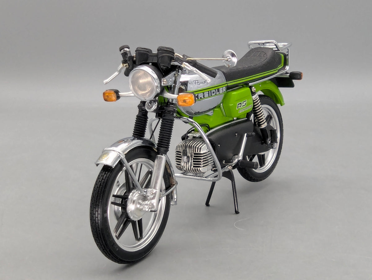 Motorrad Modell 1:10 Schuco Kreidler Florett RS Elektronik Grün mit OVP