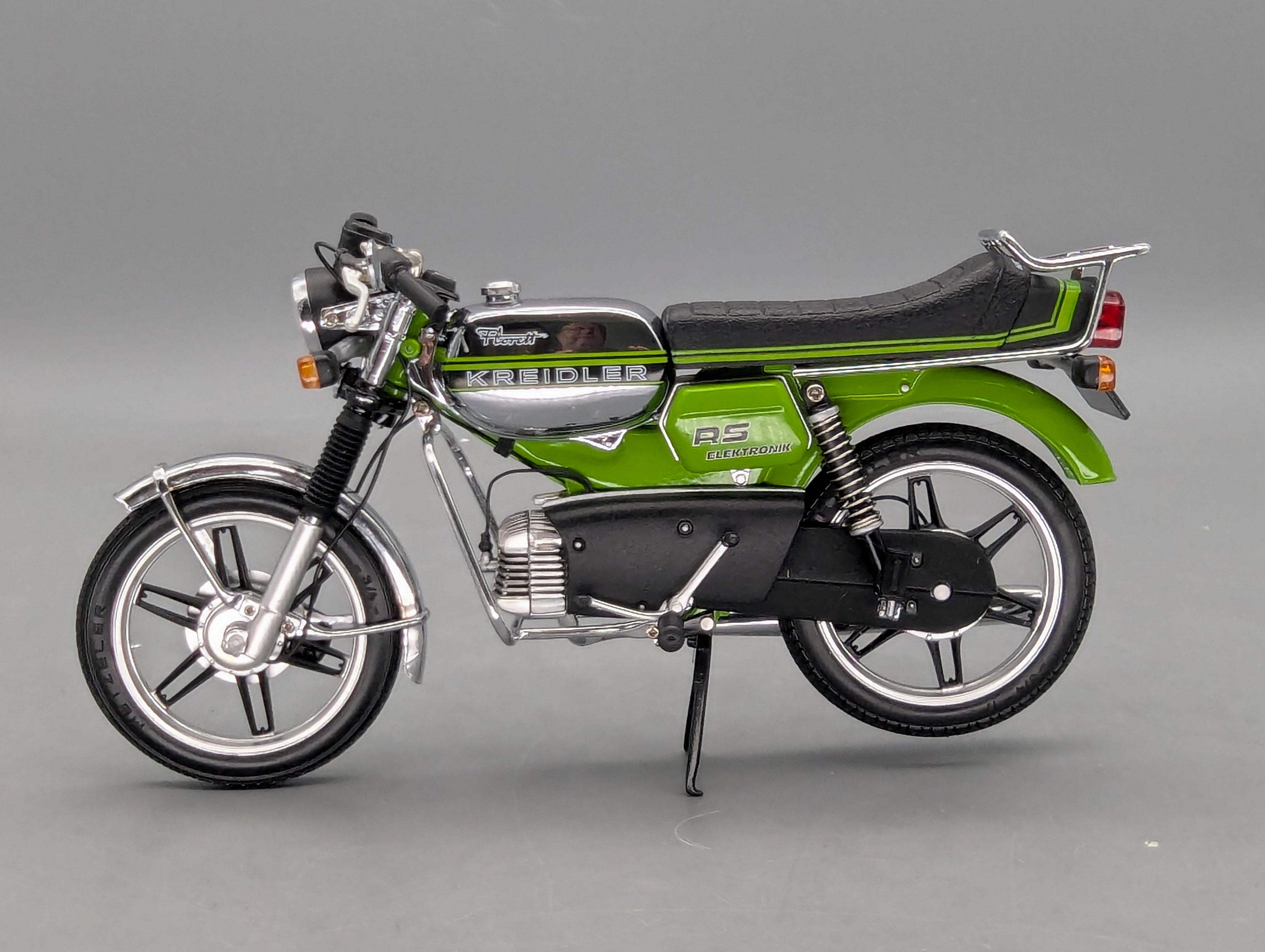 Motorrad Modell 1:10 Schuco Kreidler Florett RS Elektronik Grün mit OVP