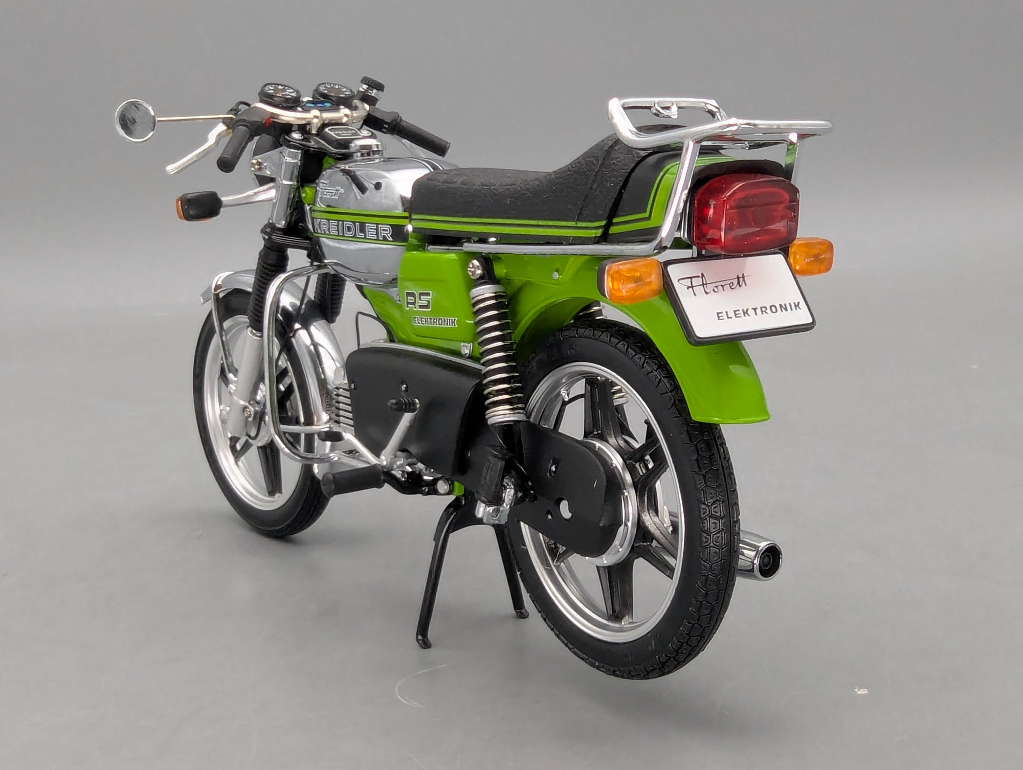 Motorrad Modell 1:10 Schuco Kreidler Florett RS Elektronik Grün mit OVP