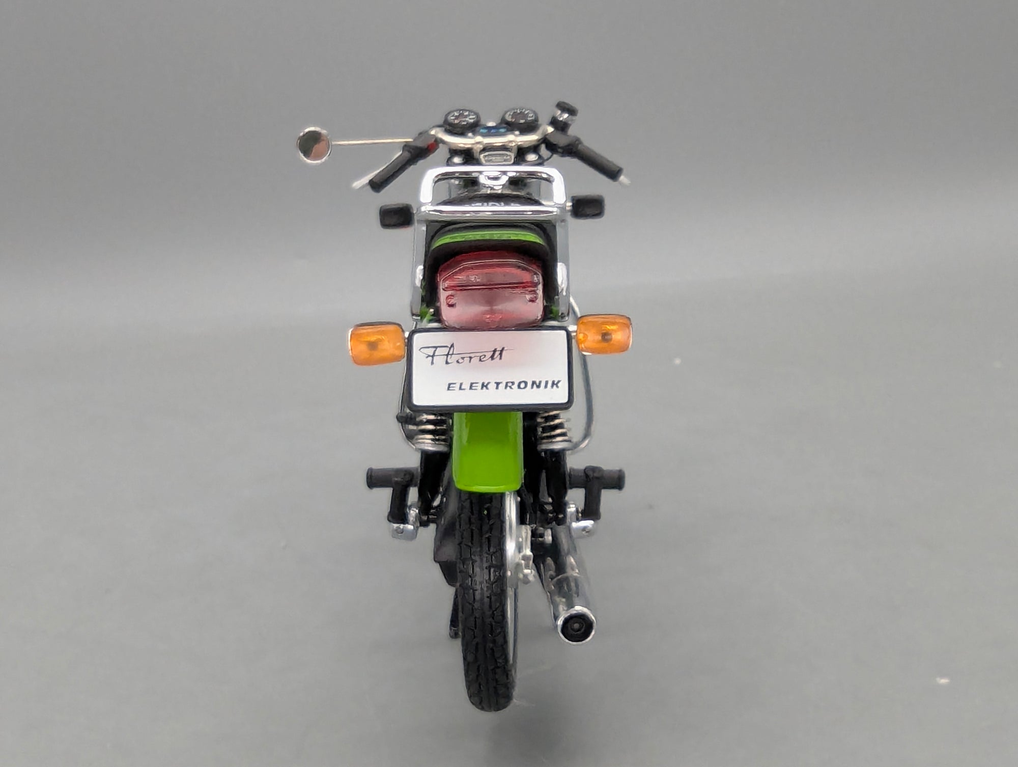Motorrad Modell 1:10 Schuco Kreidler Florett RS Elektronik Grün mit OVP