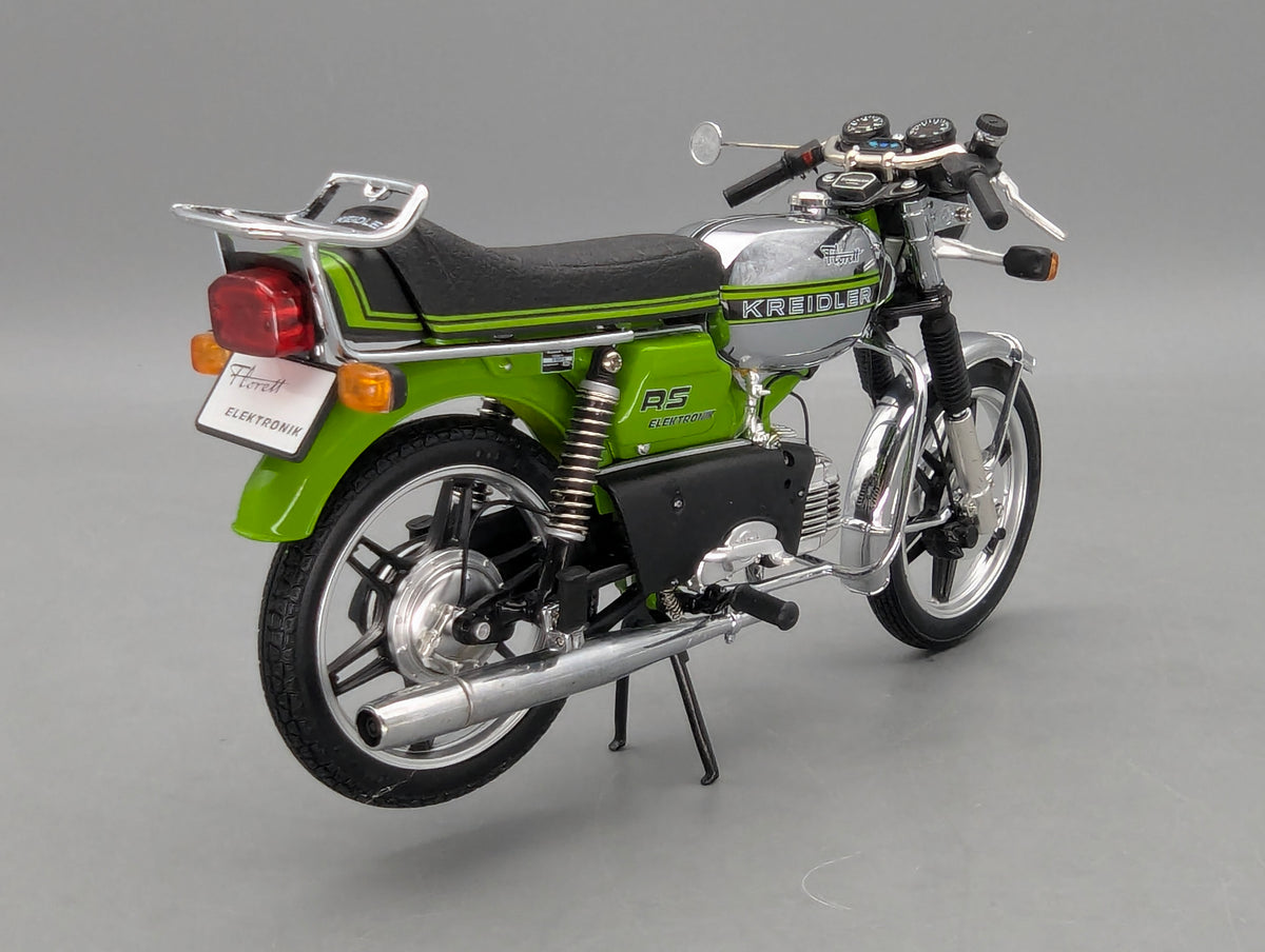 Motorrad Modell 1:10 Schuco Kreidler Florett RS Elektronik Grün mit OVP