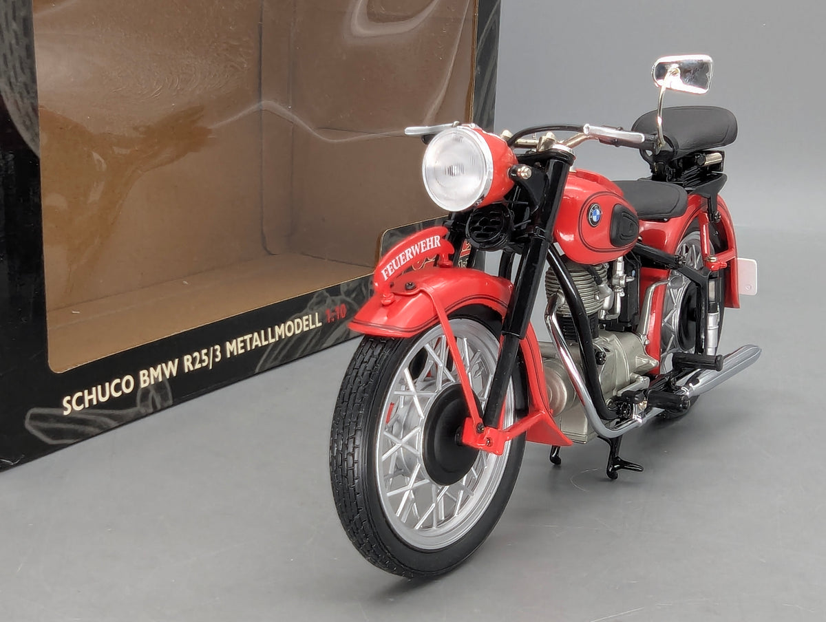 Motorrad Modell 1:10 Schuco BMW R25/3 Feuerwehr mit OVP