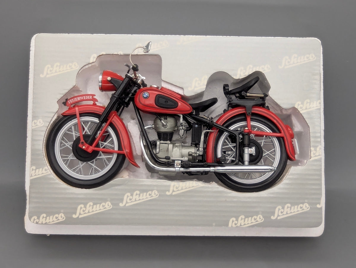 Motorrad Modell 1:10 Schuco BMW R25/3 Feuerwehr mit OVP