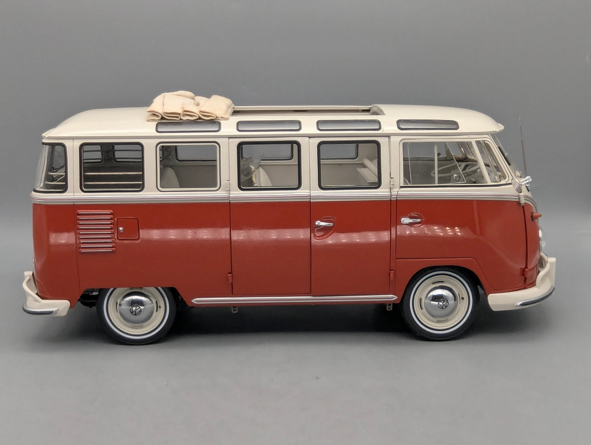 Model Cars 1:12 Sun Star Volkswagen VW Samba Bus T1 Type 2 1962 with Original Packaging