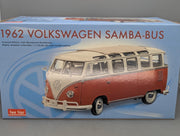 Model Cars 1:12 Sun Star Volkswagen VW Samba Bus T1 Type 2 1962 with Original Packaging