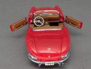 Modellautos 1:24 Franklin Mint Mercedes Benz 300 SL Roadster 1960 Rot mit OVP