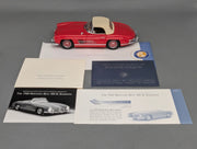 Modellautos 1:24 Franklin Mint Mercedes Benz 300 SL Roadster 1960 Rot mit OVP