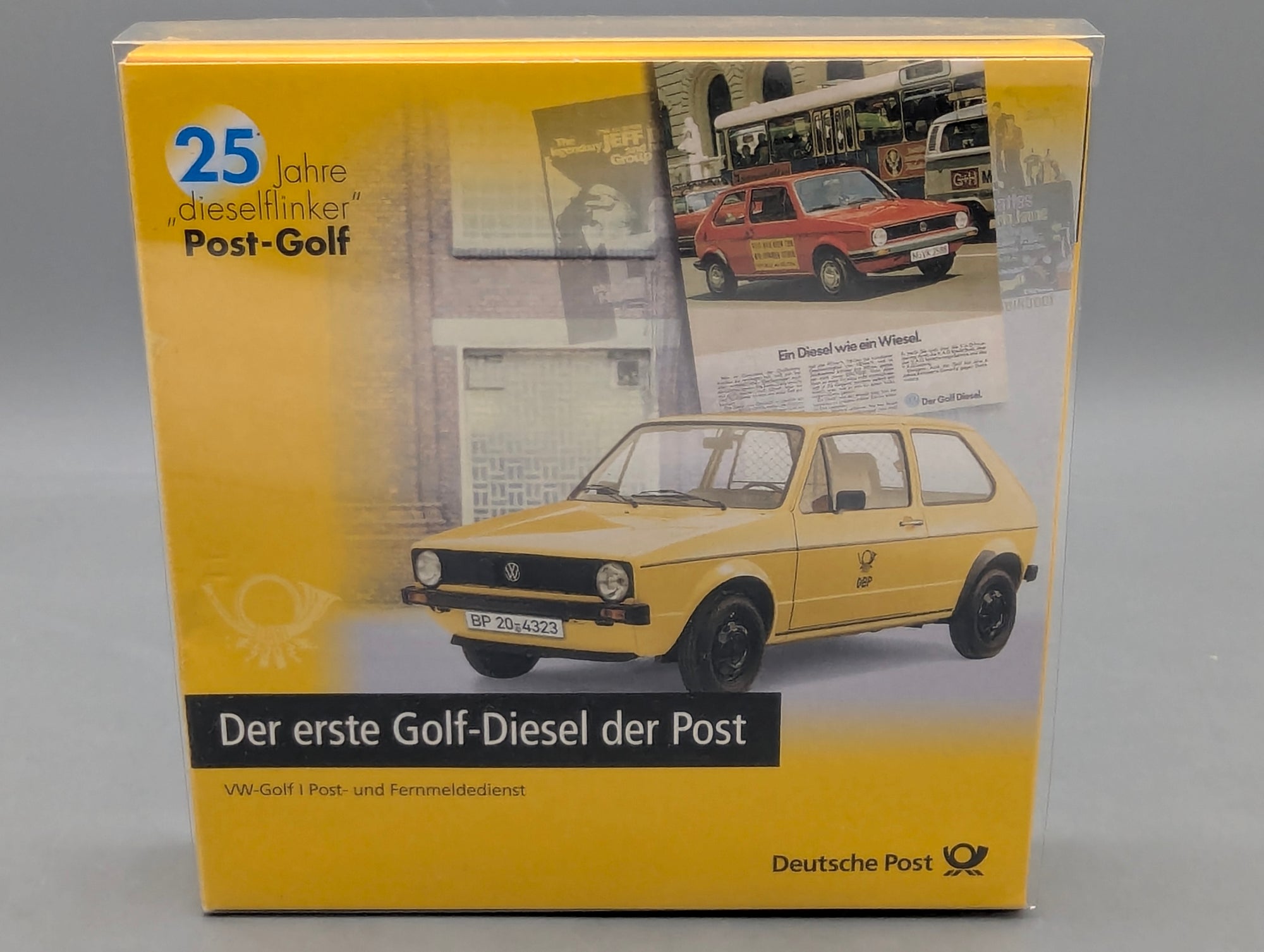Modellautos H0 1:87 Brekina Volkswagen VW Golf 2-tlg Set Deutsche Bundespost OVP