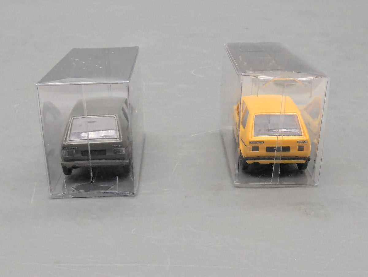 Modellautos H0 1:87 Brekina Volkswagen VW Golf 2-tlg Set Deutsche Bundespost OVP