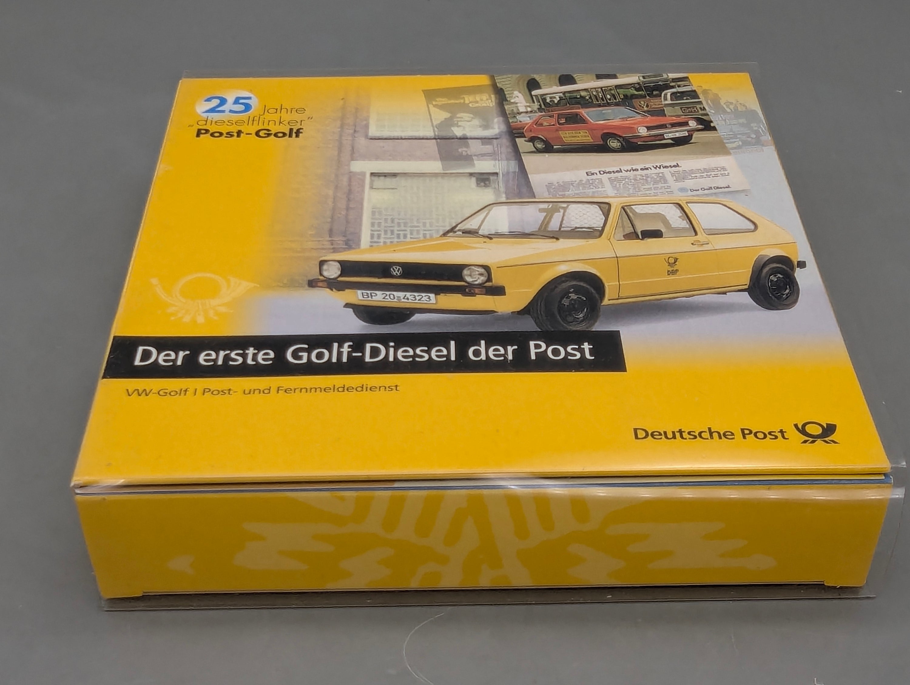 Modellautos H0 1:87 Brekina Volkswagen VW Golf 2-tlg Set Deutsche Bundespost OVP
