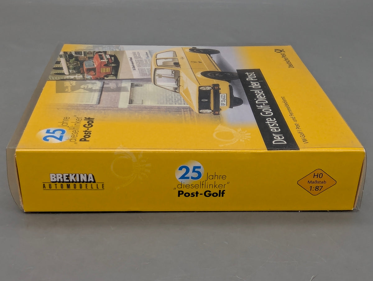 Modellautos H0 1:87 Brekina Volkswagen VW Golf 2-tlg Set Deutsche Bundespost OVP