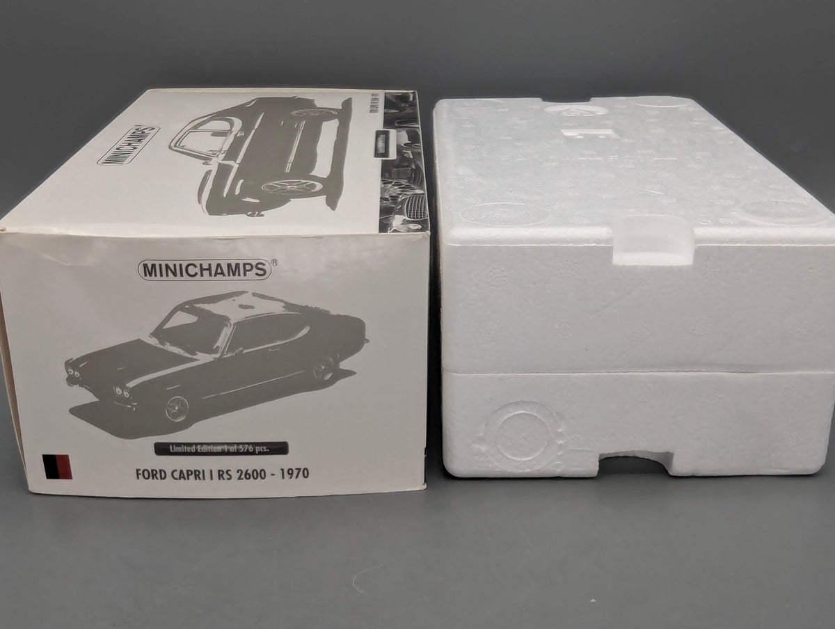 Modellautos 1:18 Minichamps Ford Capri I RS 2600 1970 Rot Schwarz mit OVP