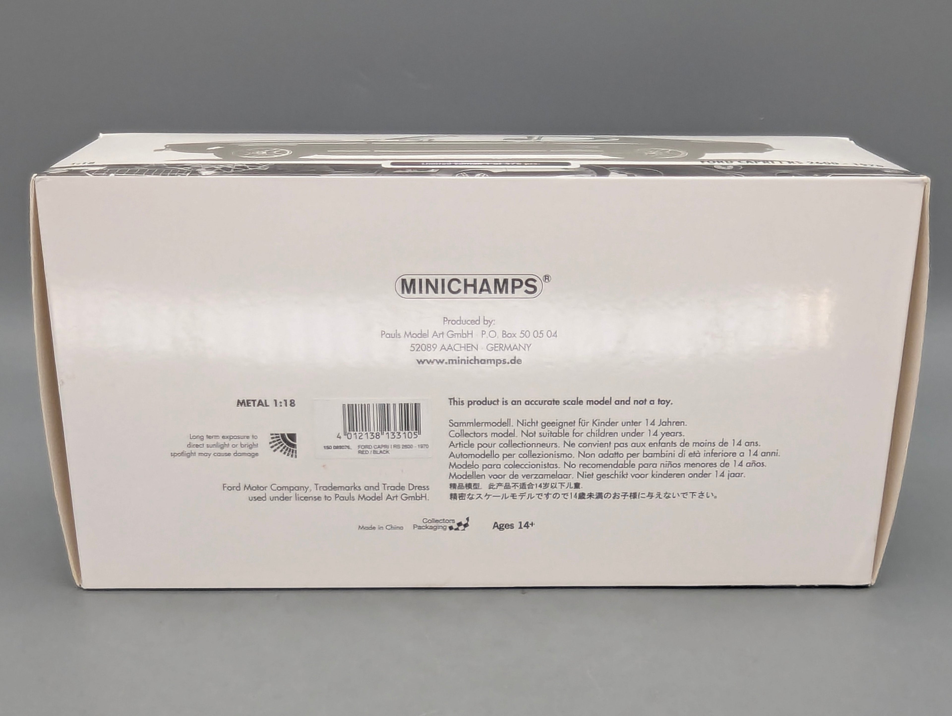 Coches en miniatura 1:43 Minichamps Mercedes Benz SL65 AMG Black Series Plata con embalaje original