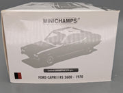 Modellautos 1:18 Minichamps Ford Capri I RS 2600 1970 Rot Schwarz mit OVP