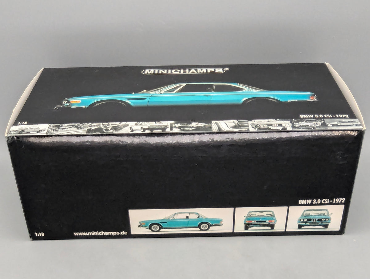 Modellautos 1:18 Minichamps BMW 3.0 CSi Met. Grün 1972 mit OVP
