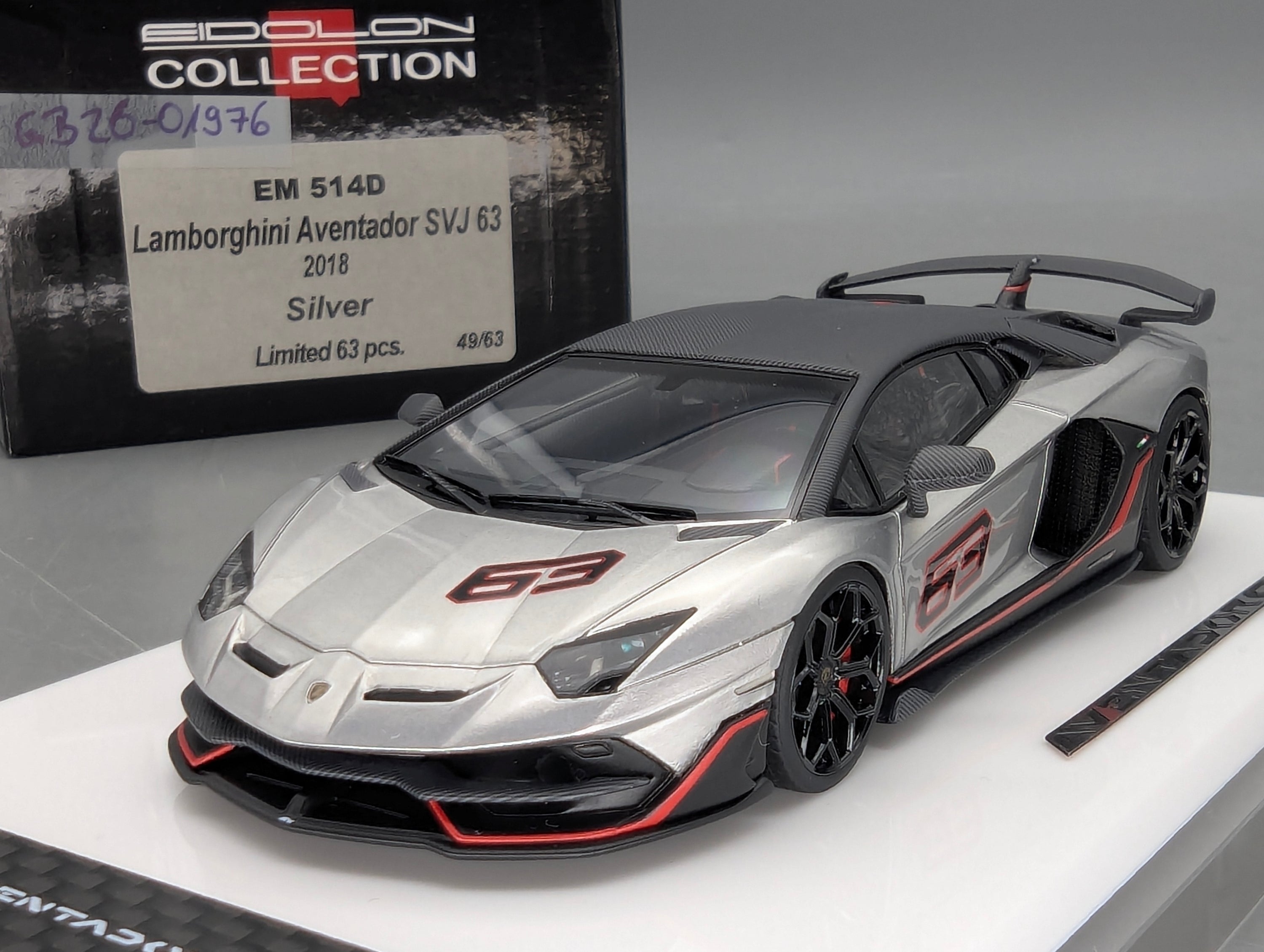 Model Cars 1:43 Spark S9609 Lamborghini Huracan GT3 EVO FIA Vallelunga 2019 #58 OVP