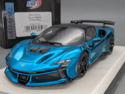 Modellautos 1:43 BBR Concept43 Ferrari SF90XX Stradale Chrome Blue Ltd 12/15 OVP