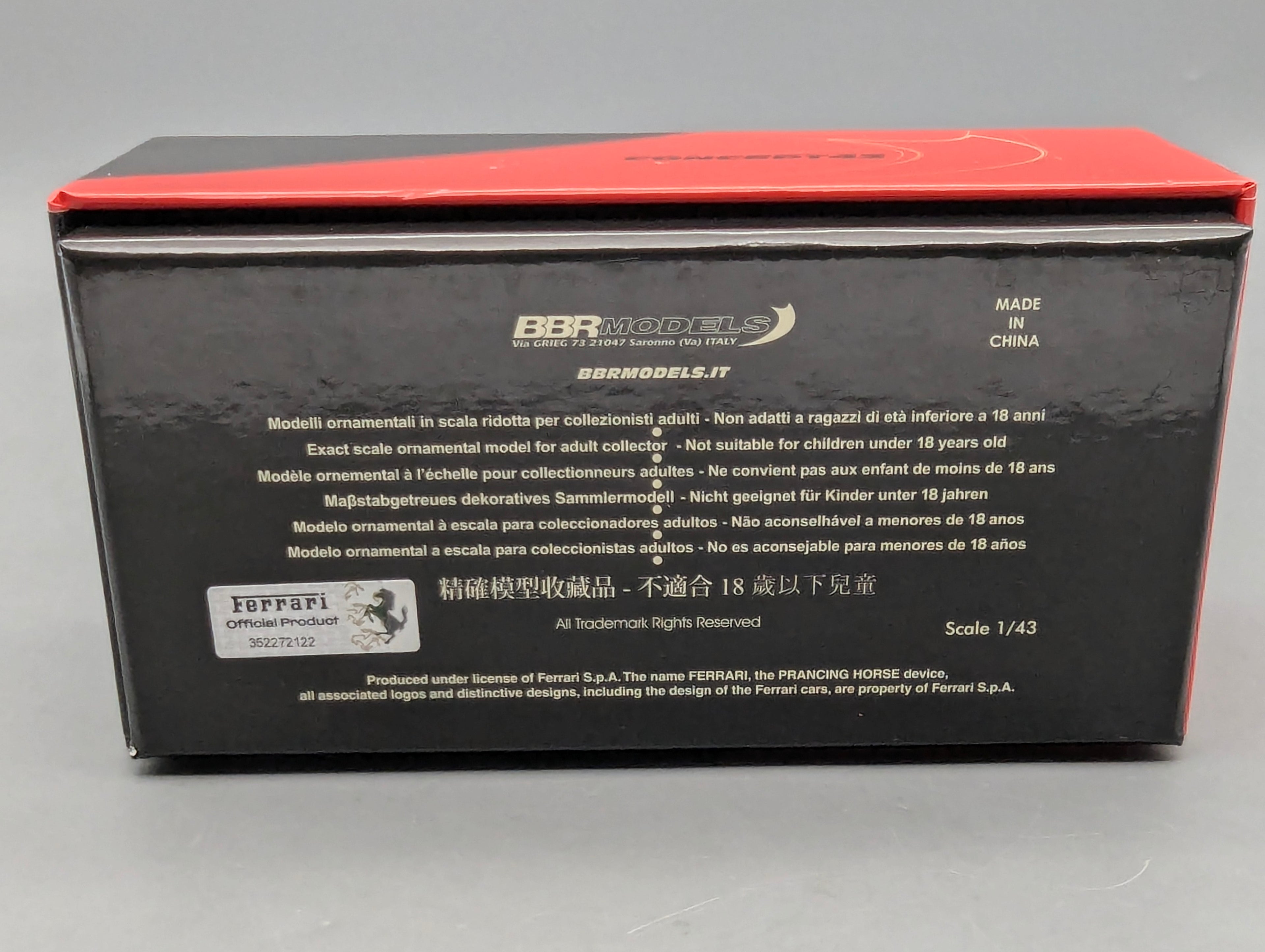 Model Cars 1:43 Spark S9609 Lamborghini Huracan GT3 EVO FIA Vallelunga 2019 #58 OVP
