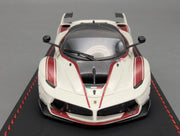 Modellautos 1:43 BBR Deluxe Ferrari FXX-K Gloss Avus White Car #47 Ltd 17/20 OVP
