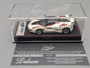 Modellautos 1:43 BBR Deluxe Ferrari FXX-K Gloss Avus White Car #47 Ltd 17/20 OVP