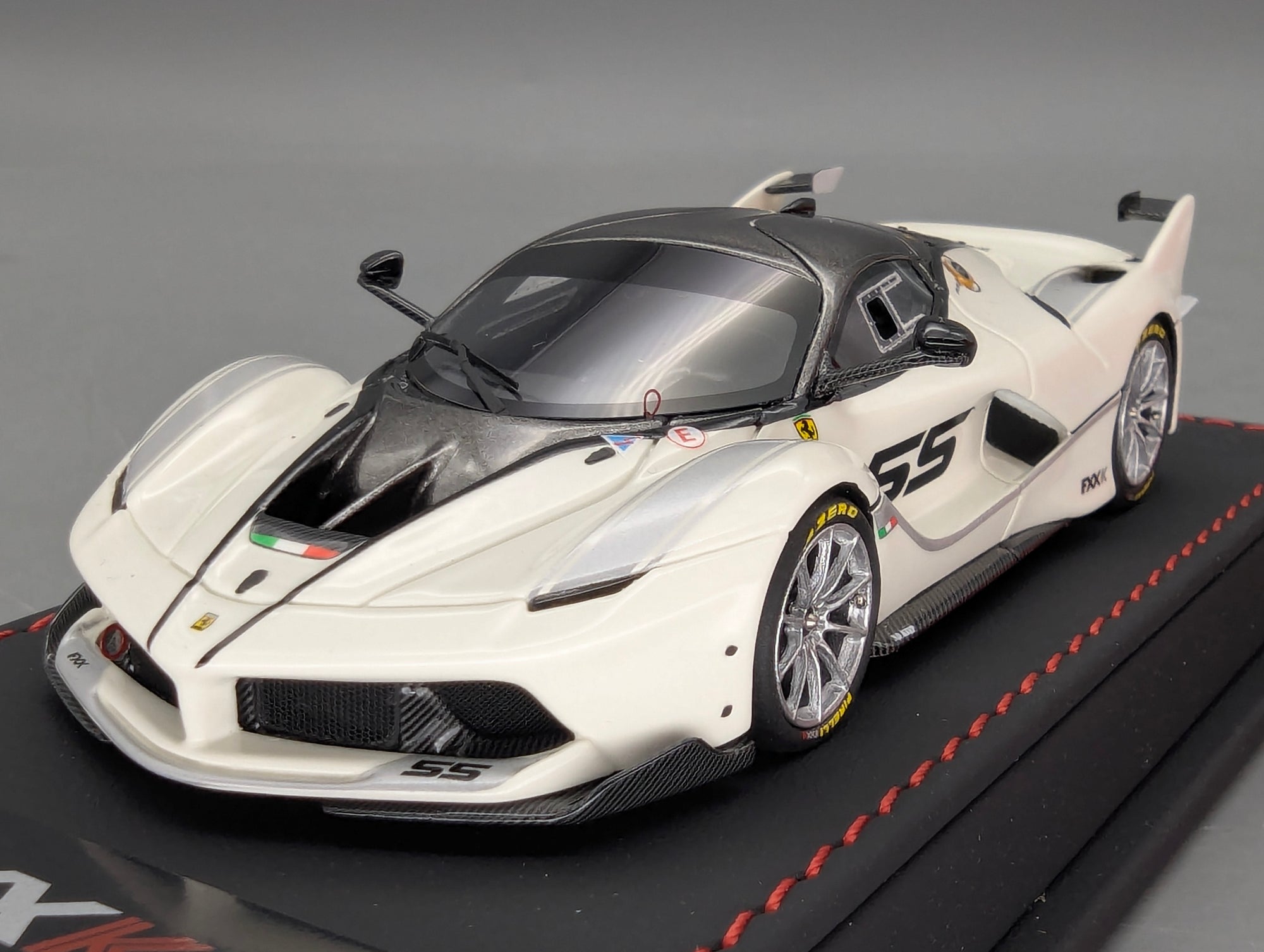 Modellautos 1:43 BBR Deluxe Ferrari FXX-K Bianco Avus Car #55 Ltd 01/10 OVP