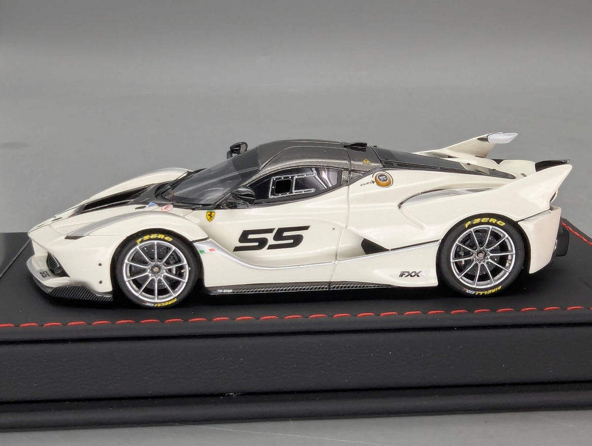 Modellautos 1:43 BBR Deluxe Ferrari FXX-K Bianco Avus Car #55 Ltd 01/10 OVP