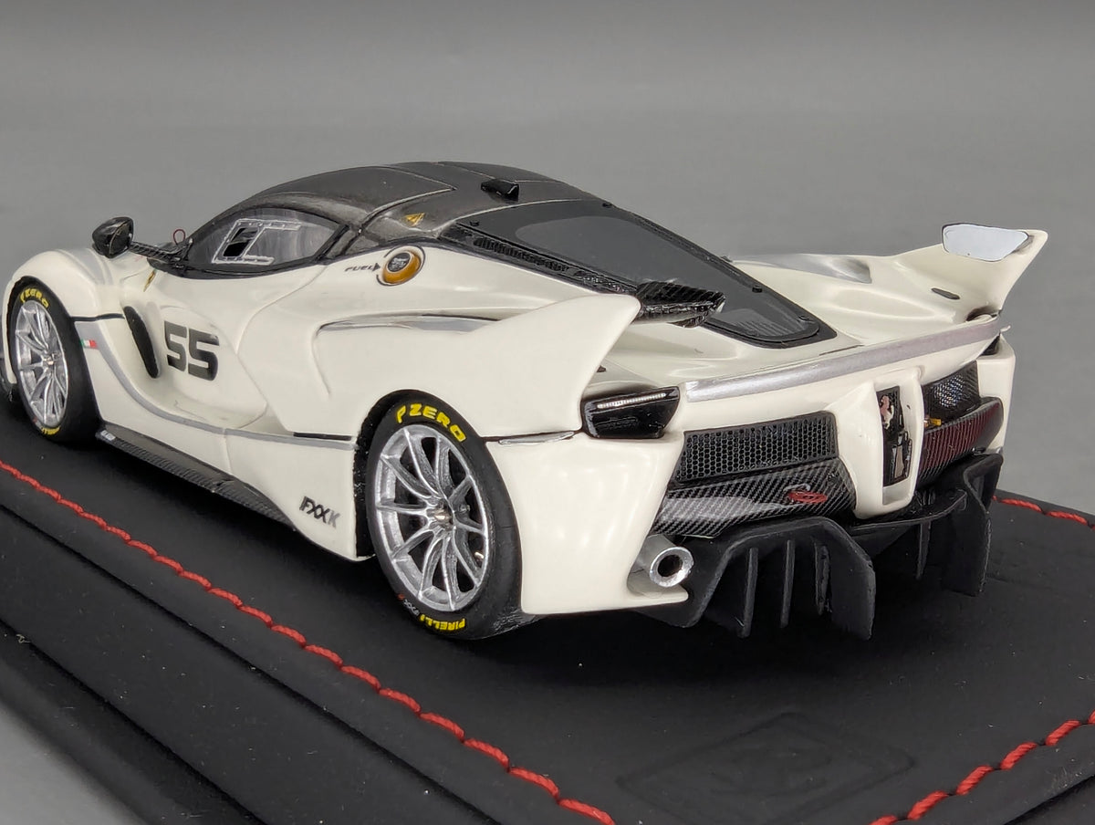 Modellautos 1:43 BBR Deluxe Ferrari FXX-K Bianco Avus Car #55 Ltd 01/10 OVP