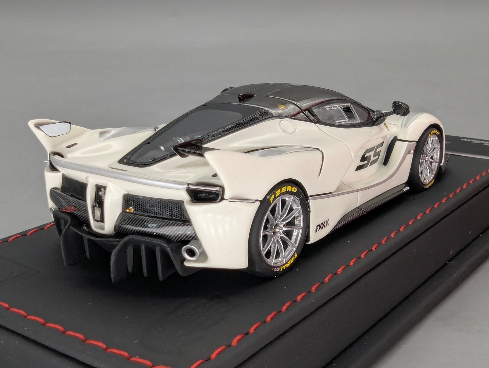 Modellautos 1:43 BBR Deluxe Ferrari FXX-K Bianco Avus Car #55 Ltd 01/10 OVP