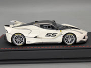 Modellautos 1:43 BBR Deluxe Ferrari FXX-K Bianco Avus Car #55 Ltd 01/10 OVP