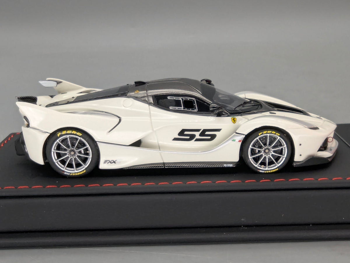 Modellautos 1:43 BBR Deluxe Ferrari FXX-K Bianco Avus Car #55 Ltd 01/10 OVP