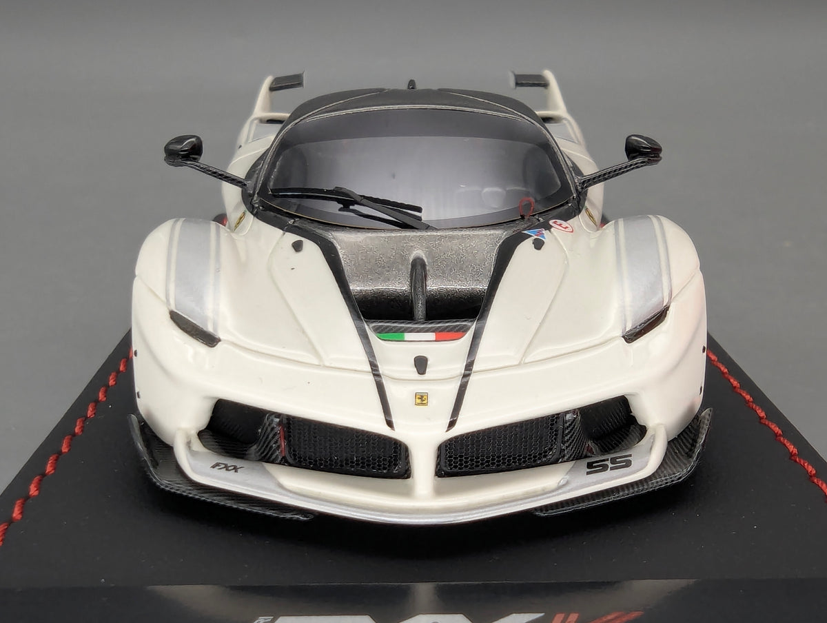 Modellautos 1:43 BBR Deluxe Ferrari FXX-K Bianco Avus Car #55 Ltd 01/10 OVP