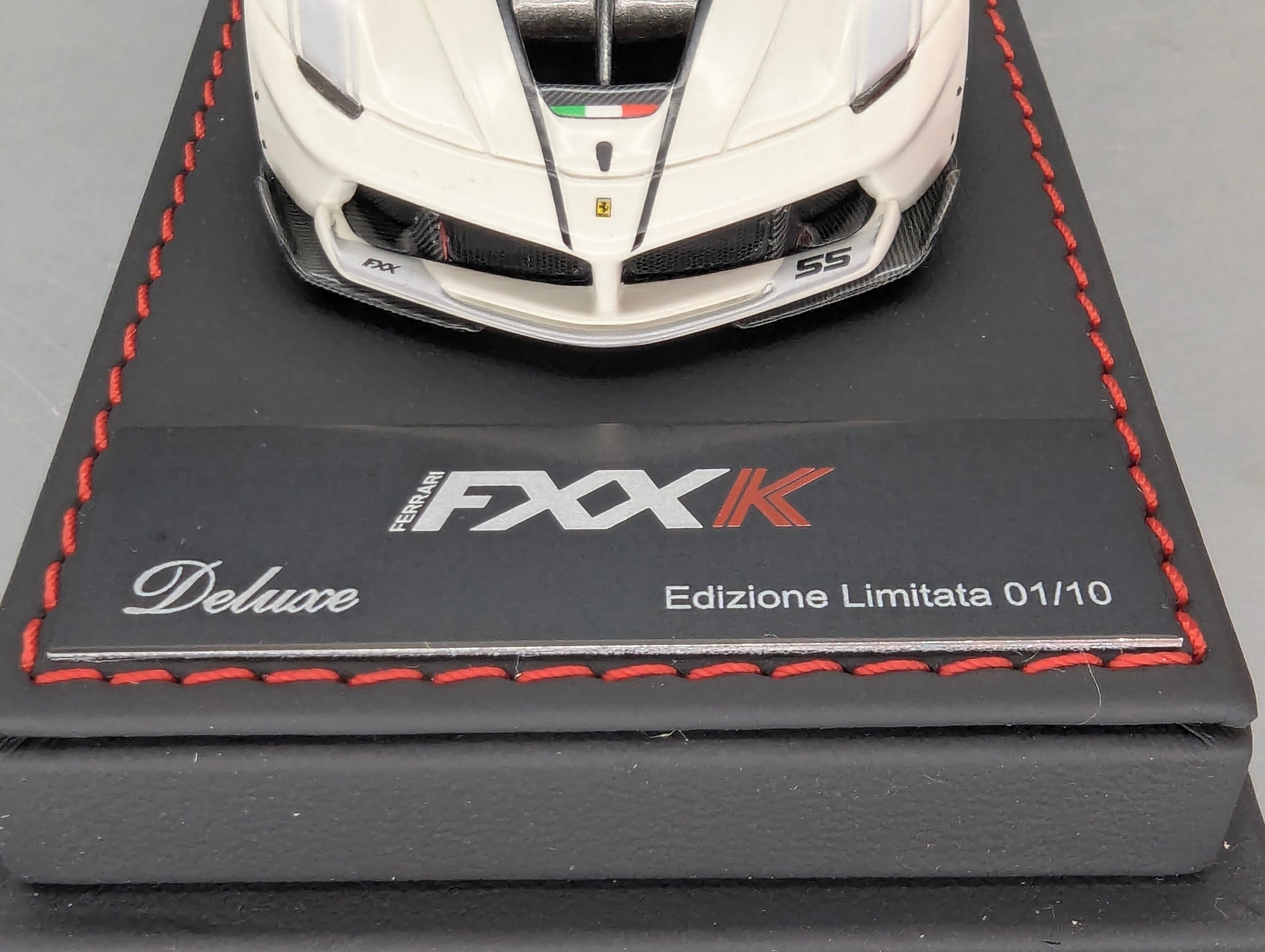 Modellautos 1:43 BBR Deluxe Ferrari FXX-K Bianco Avus Car #55 Ltd 01/10 OVP