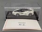 Modellautos 1:43 BBR Deluxe Ferrari FXX-K Bianco Avus Car #55 Ltd 01/10 OVP