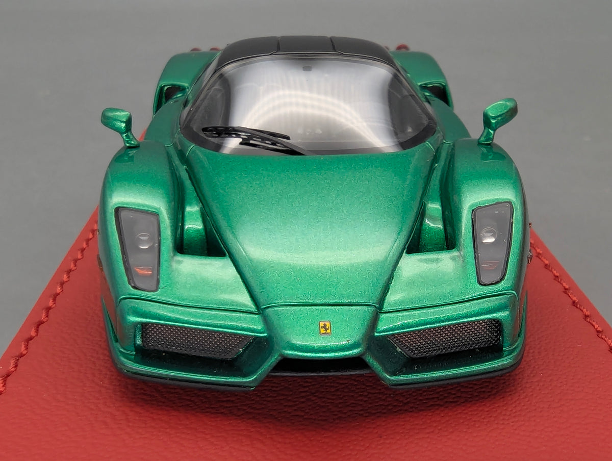 Modellautos 1:43 BBR Deluxe Ferrari Enzo Met. Green Ltd 01/10 mit OVP
