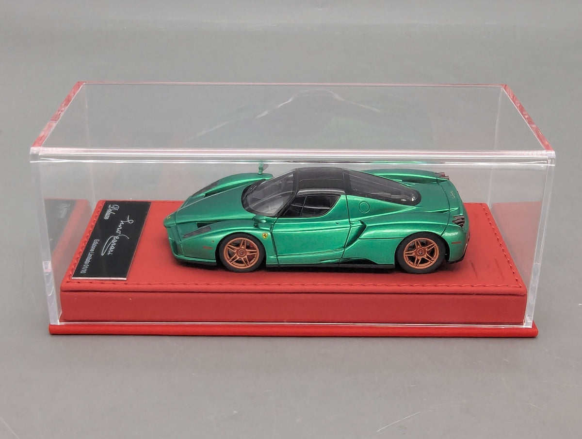 Modellautos 1:43 BBR Deluxe Ferrari Enzo Met. Green Ltd 01/10 mit OVP
