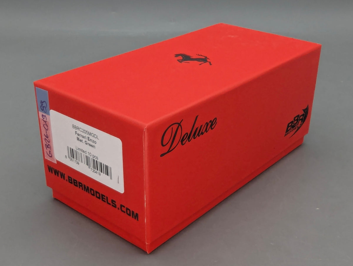 Modellautos 1:43 BBR Deluxe Ferrari Enzo Met. Green Ltd 01/10 mit OVP