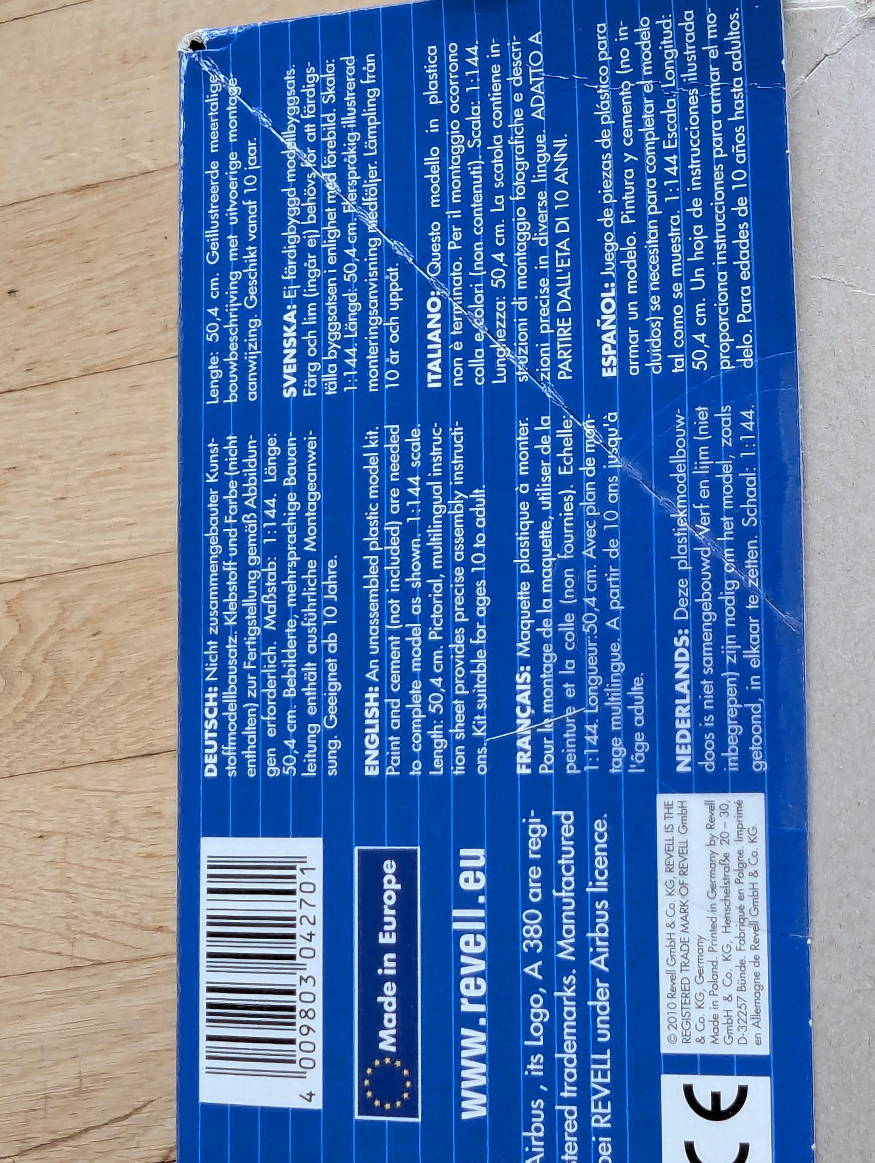Flugzeug Modell Bausatz 1:144 Revell 04270 Airbus A380-800 mit OVP