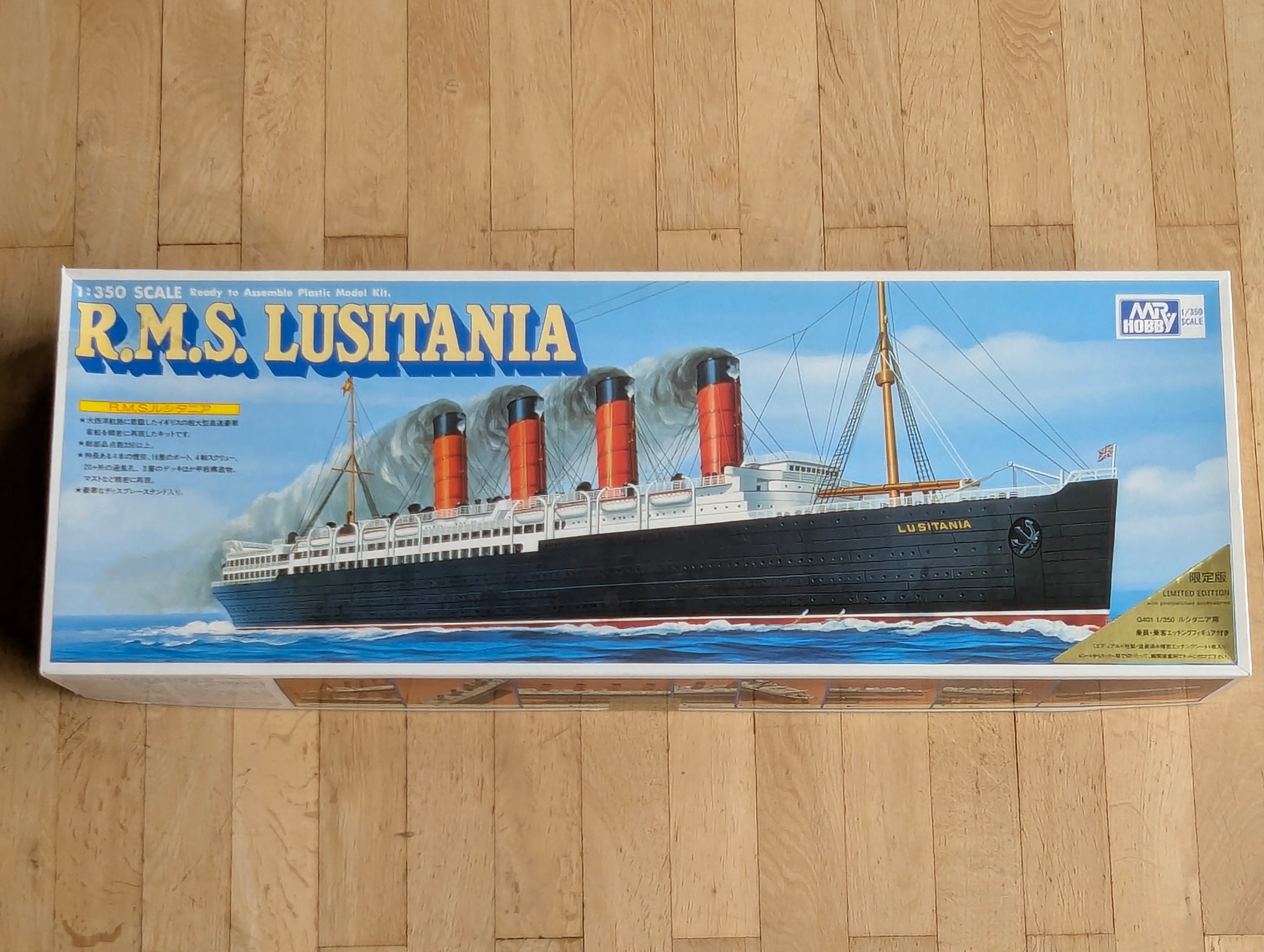 Schiff Modell Bausatz 1:350 Mr. Hobby R.M.S. Lusitania mit OVP
