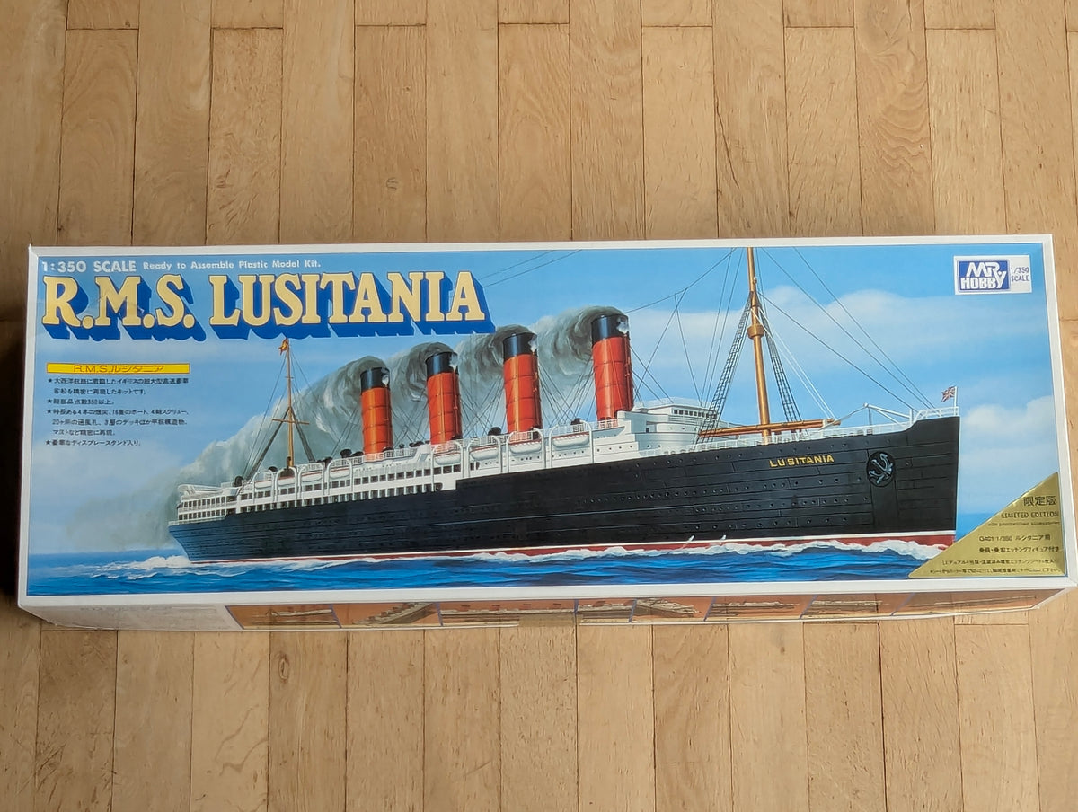 Schiff Modell Bausatz 1:350 Mr. Hobby R.M.S. Lusitania mit OVP