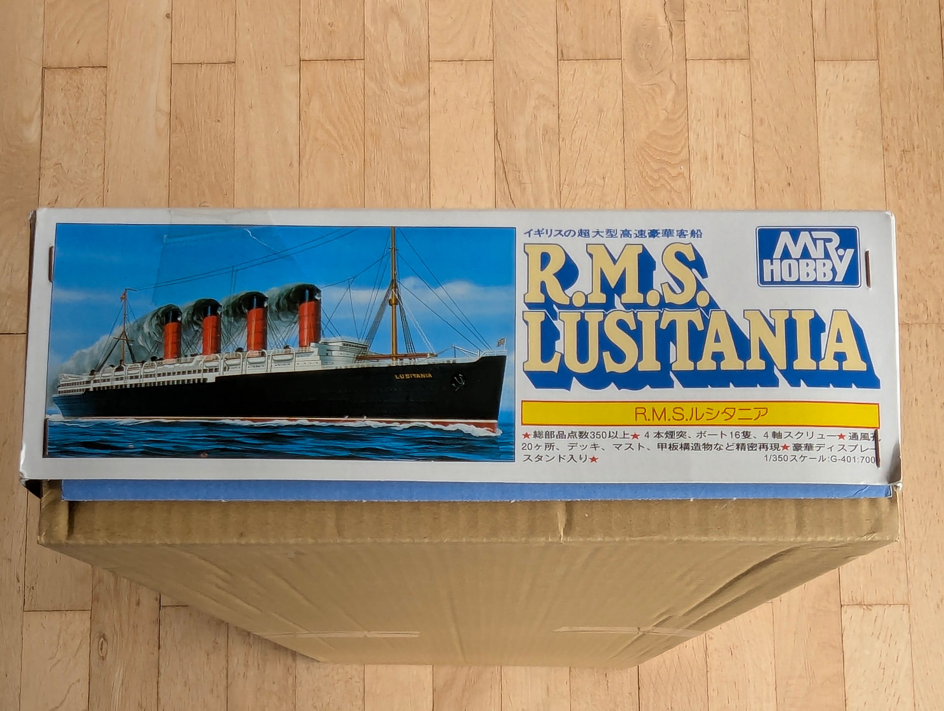 Schiff Modell Bausatz 1:350 Mr. Hobby R.M.S. Lusitania mit OVP