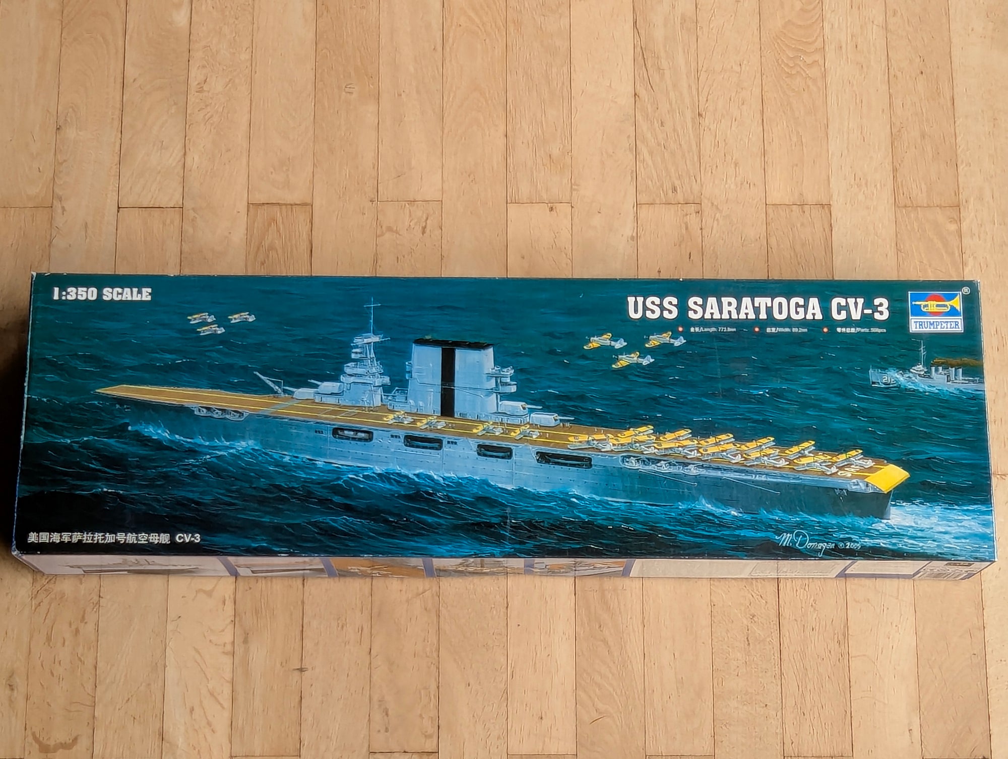 Schiff Modell Bausatz 1:350 Trumpeter USS Saratoga CV-3 Flugzeugträger mit OVP